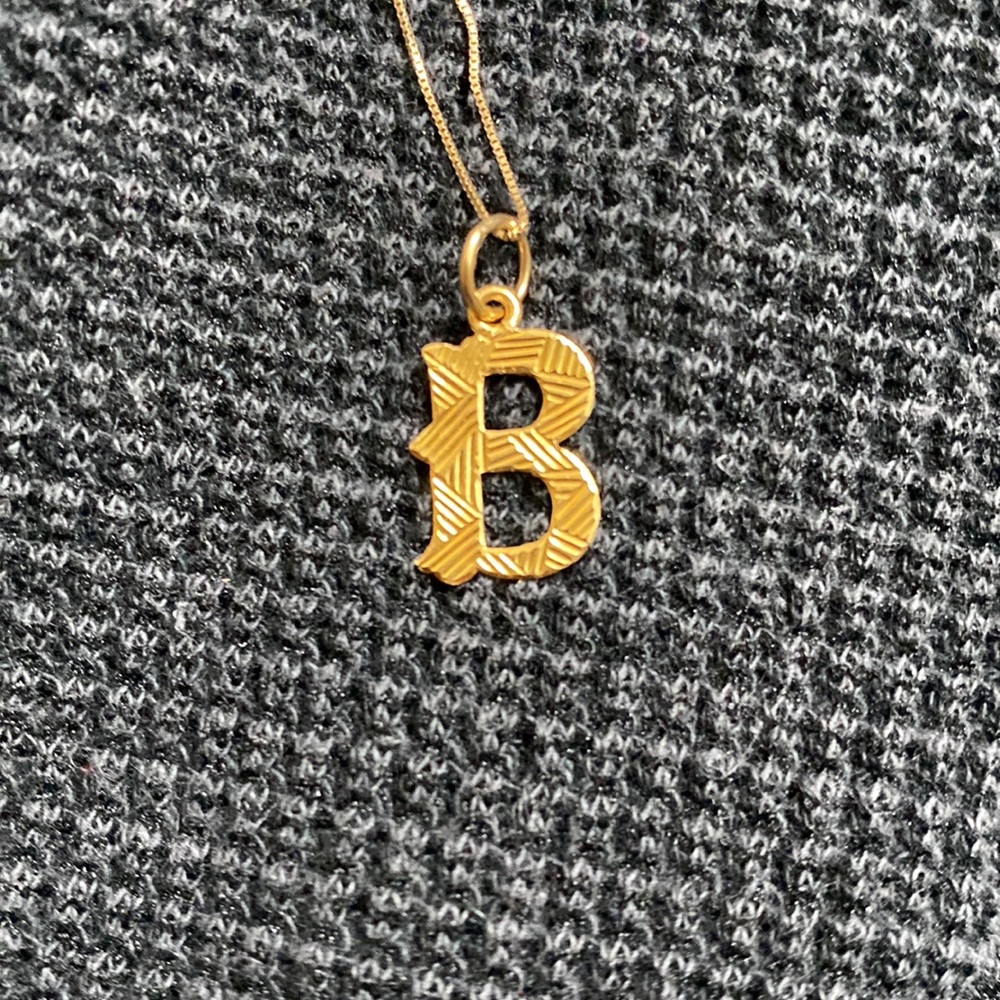 Vintage “B” pendant